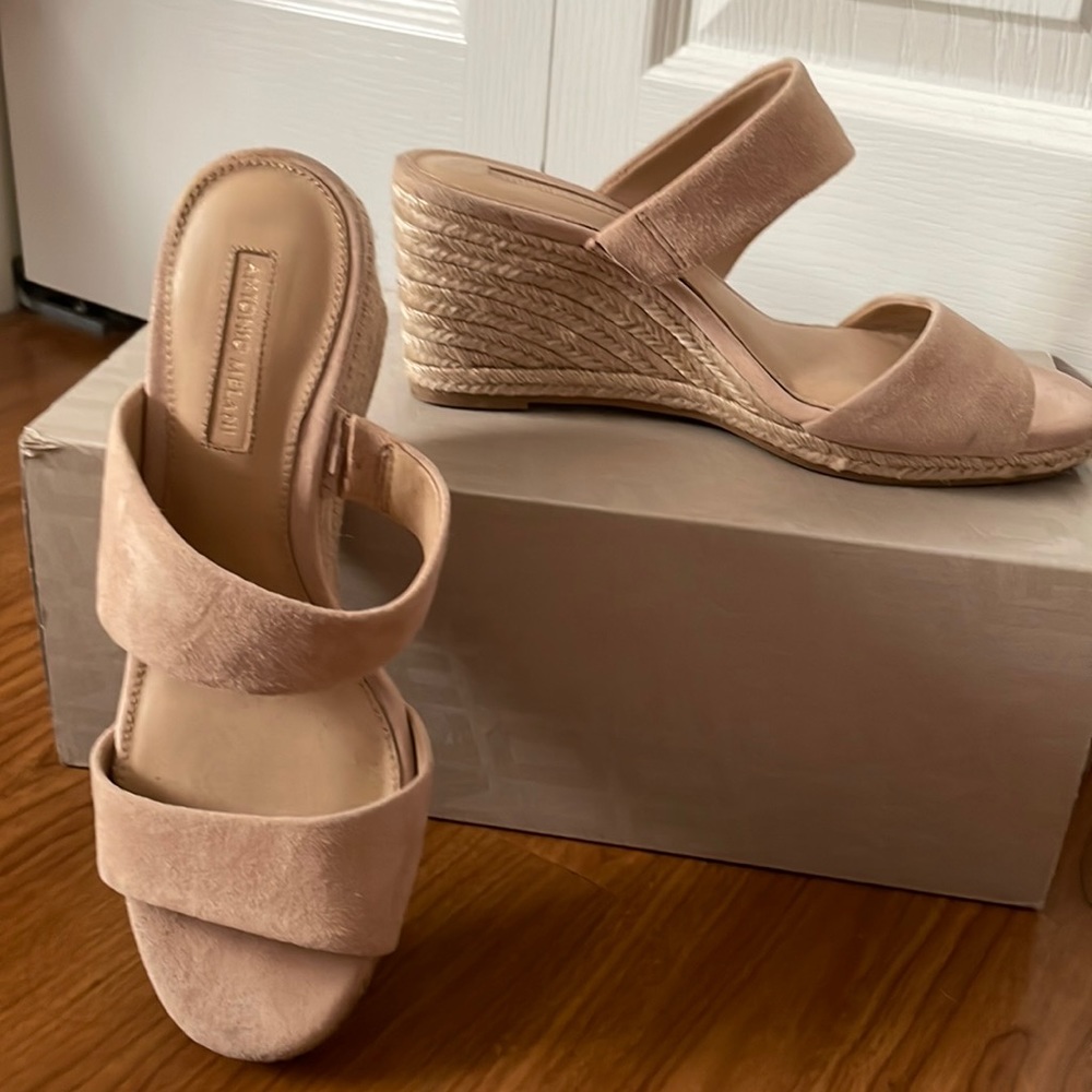 Antonio Melani Nude Wedges